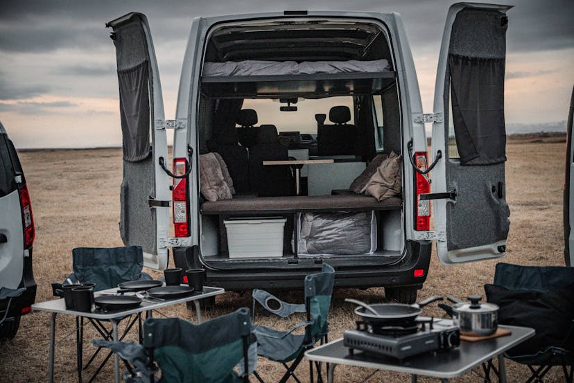 Vanlife winter iceland