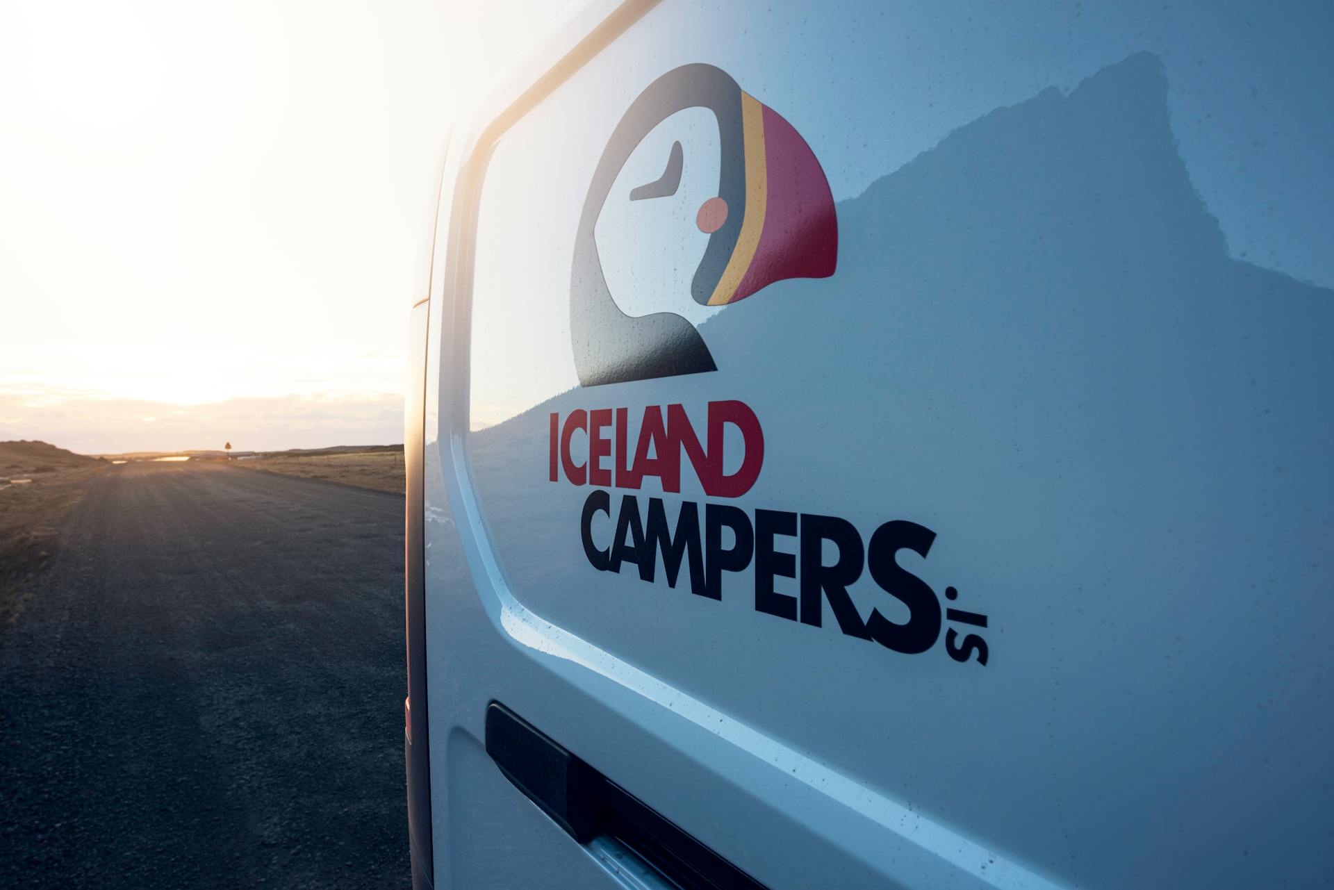 Iceland Campers - campervan rental company. Our logo is inspired by the Icelandic puffin, a symbol of adventure and resilience in the wild landscapes of Iceland. Just like the puffin, our campervans are built for exploration and ready to take you to the heart of Iceland’s natural beauty. We are one of the best campervan rental companies.