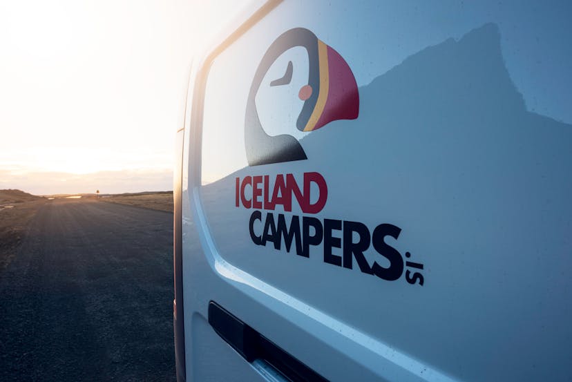 Iceland Campers - campervan rental company. Our logo is inspired by the Icelandic puffin, a symbol of adventure and resilience in the wild landscapes of Iceland. Just like the puffin, our campervans are built for exploration and ready to take you to the heart of Iceland’s natural beauty. We are one of the best campervan rental companies.