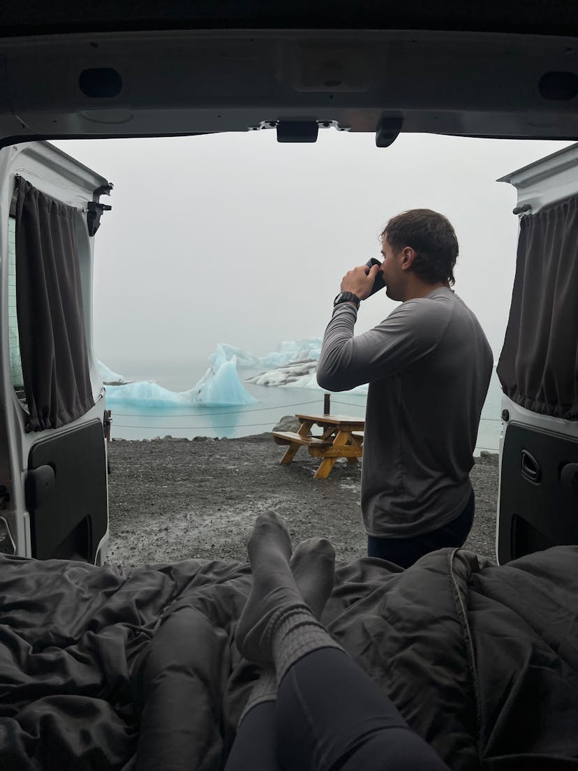 Campervan Iceland. Our campervans are equipped with cozy bedding, kitchen amenities, and everything you need for a journey through Iceland's wonders.