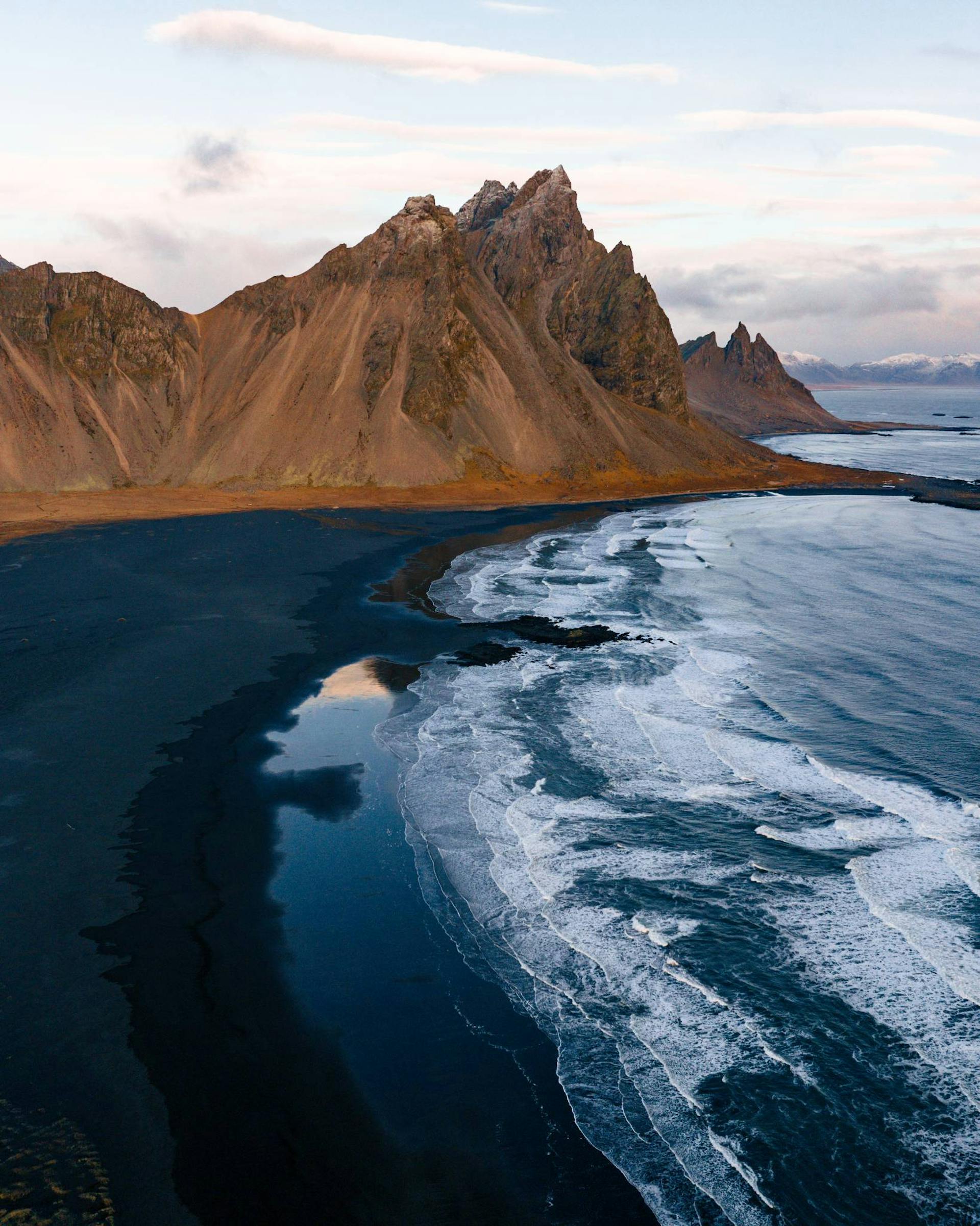 Reynisfjara Black Sand Beach, Iceland.