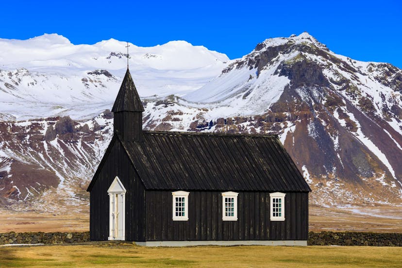 Budir black church snaefellsnes peninsula