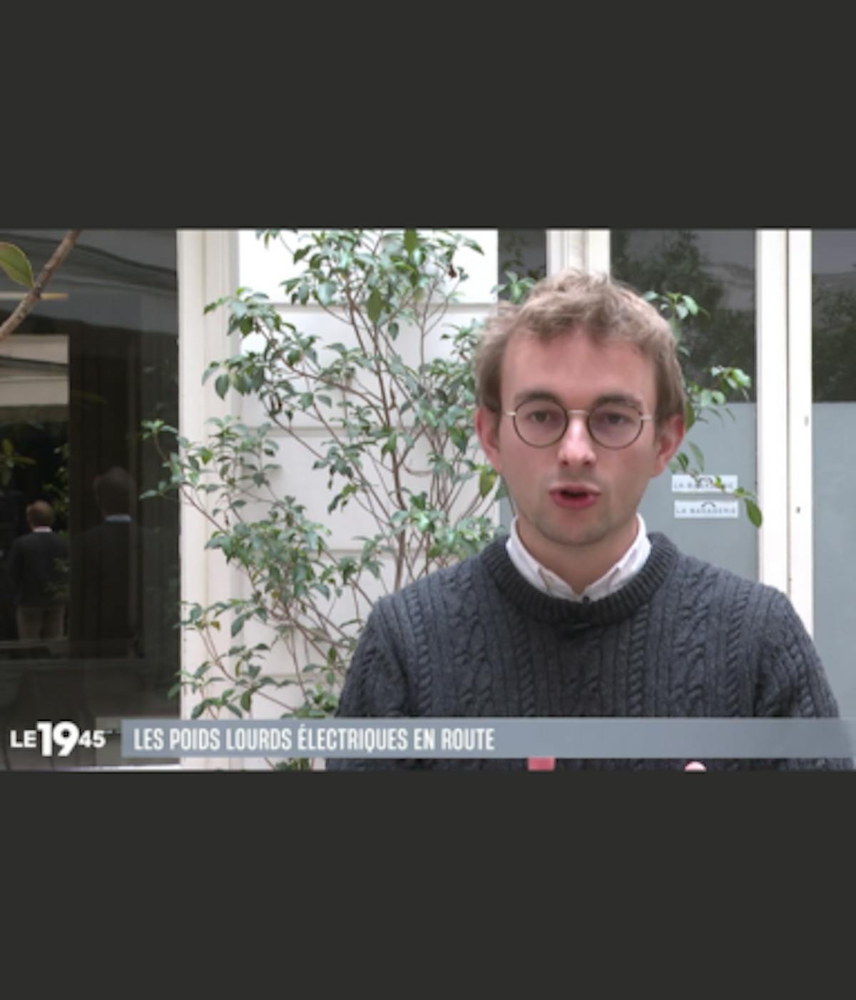 Louis-Pierre Geffray (IMT) speaking to a French TV station