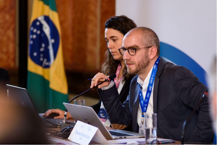 Damien Barchiche au Sommet du T20, à Rio, en novembre 2024