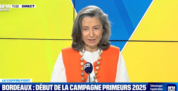 Angélique at BFM to talk about 2025 En Primeurs