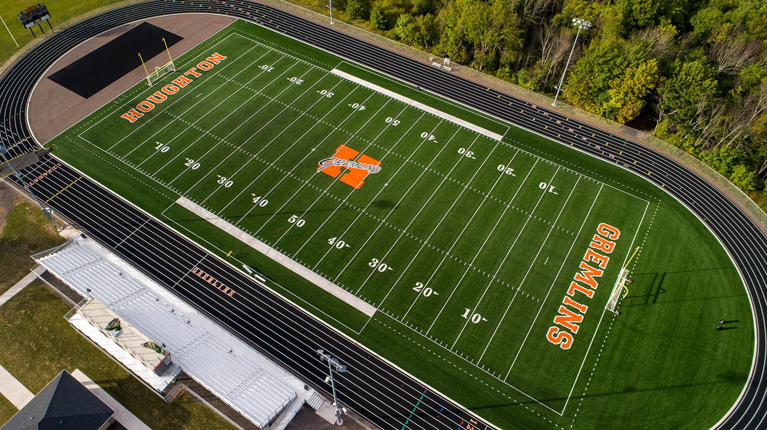 Houghton High School football field and outdoor track