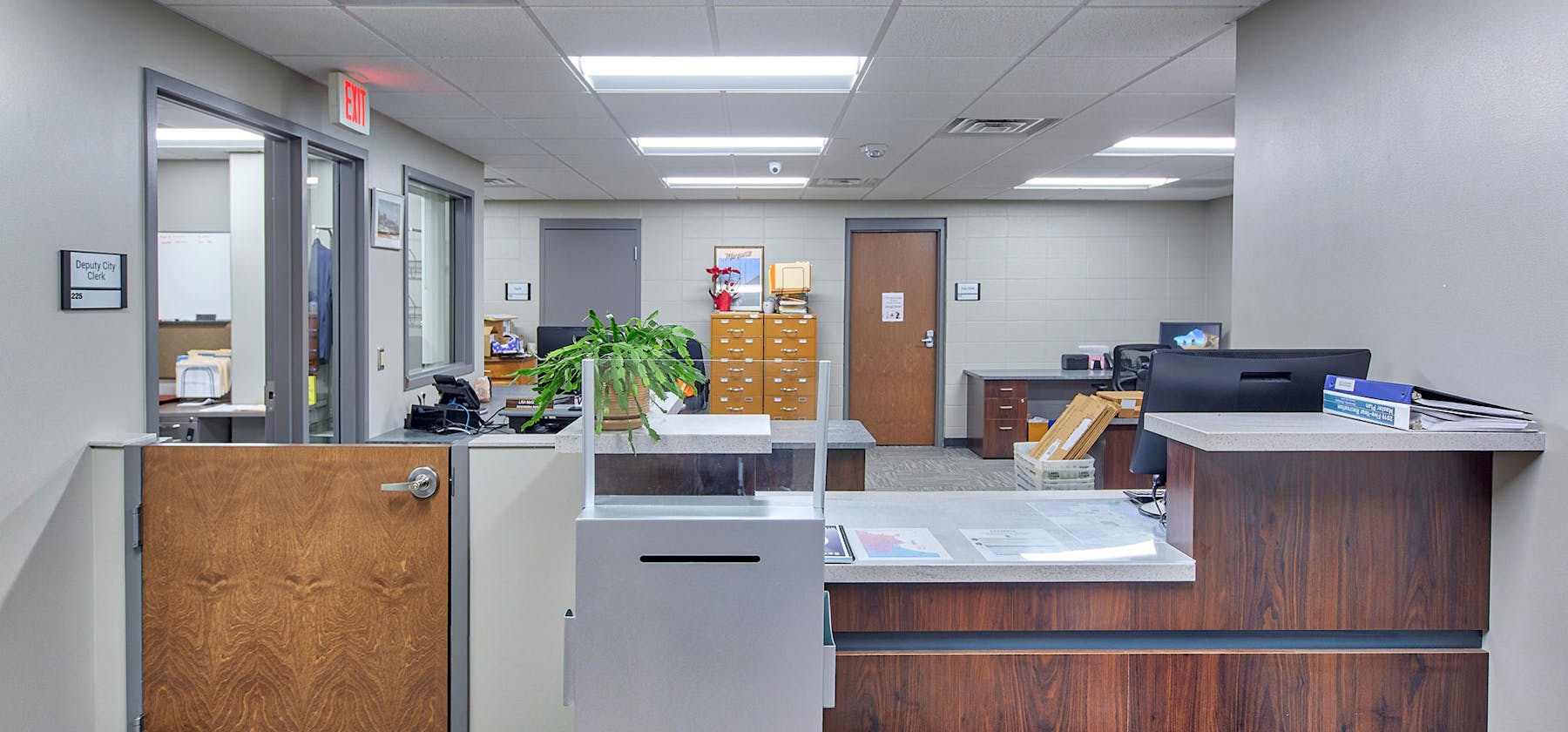 Marquette City Hall office interior