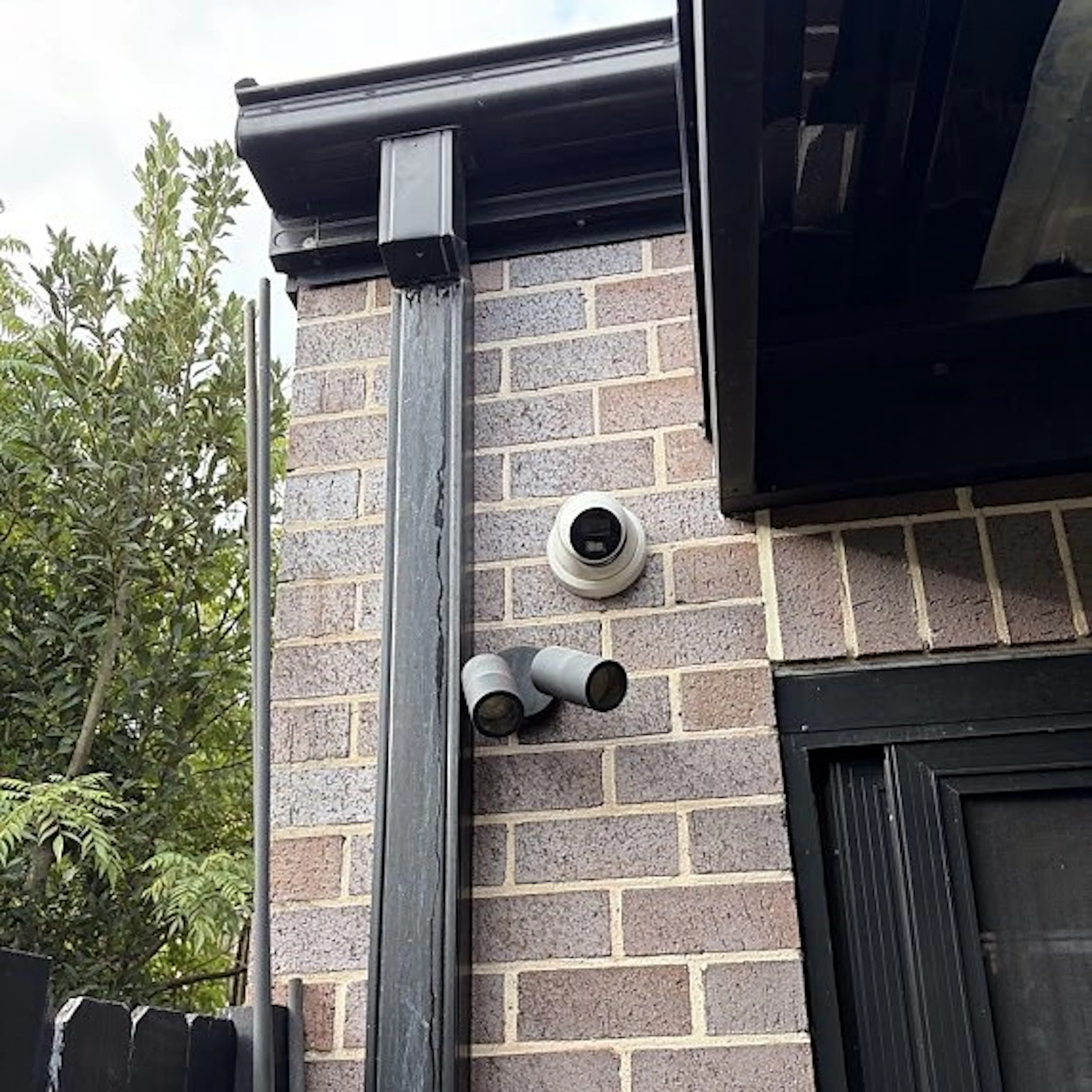 Security camera under the eave of an Enmore home, by Impulse Electrical Enterprise