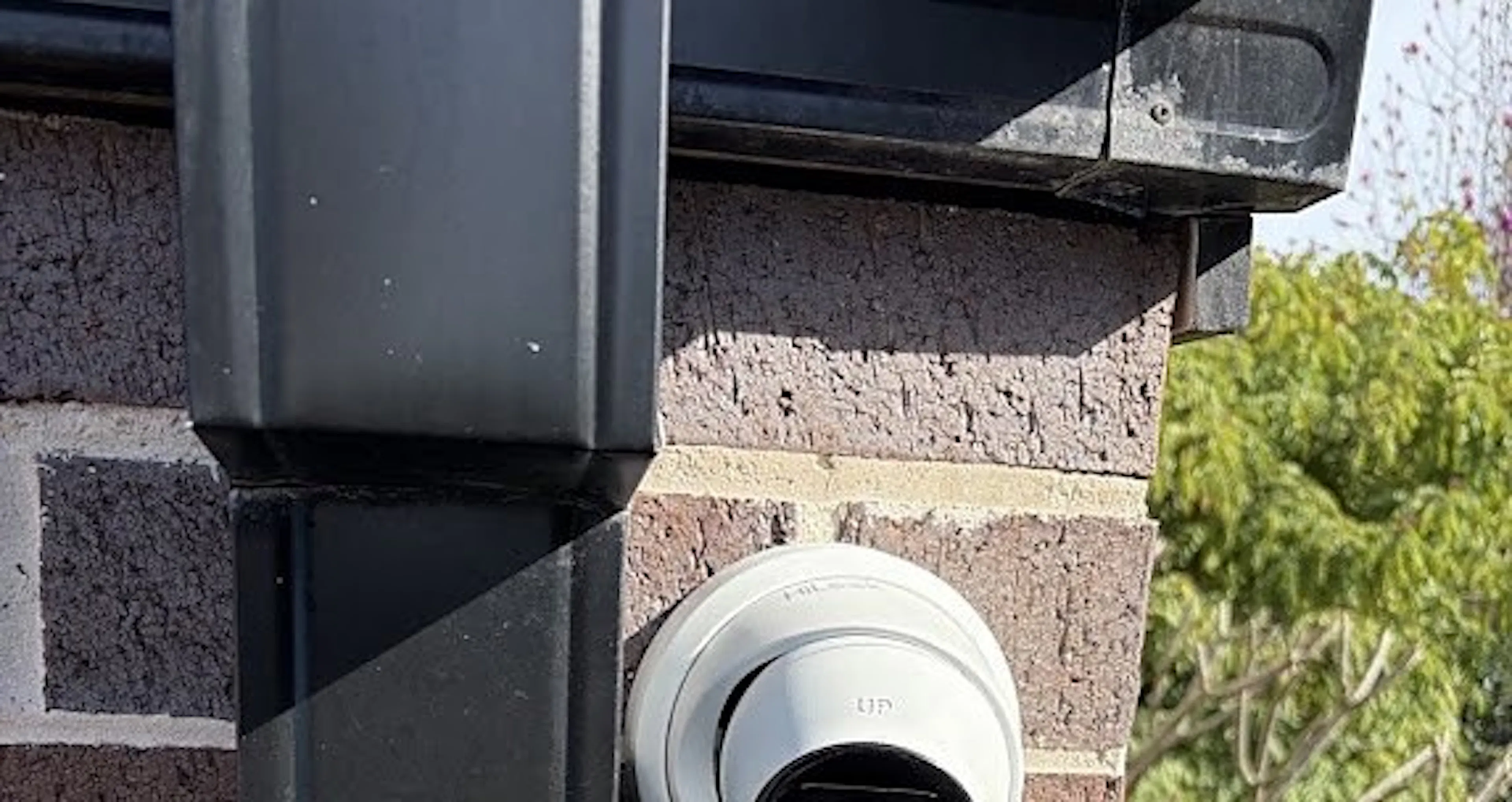 HiLook turret camera on a brick wall in Enmore, by Impulse Electrical Enterprise