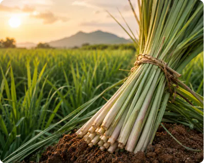 Lemongrass on fallow land project by Origin Oils Private Limited, Bronze Winner in the SME Category of the IFEAT Sustainability Awards