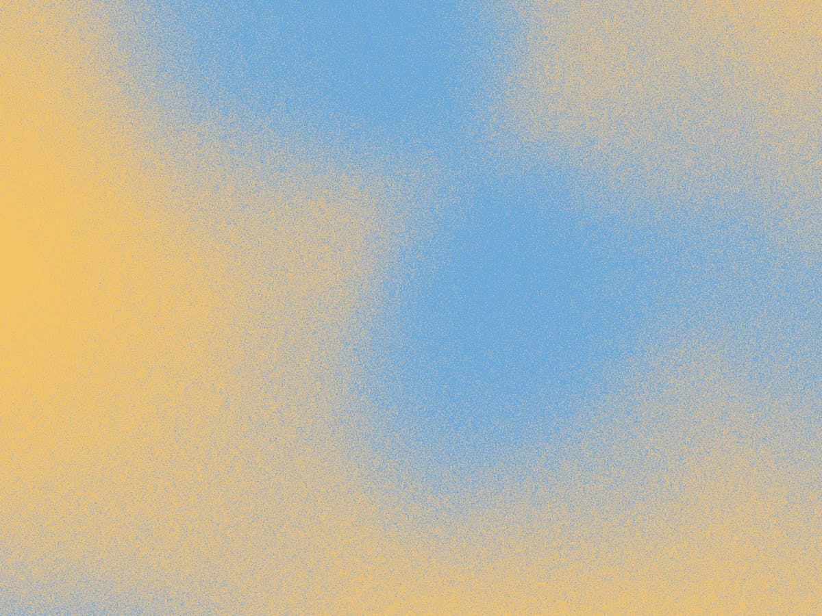 Gradient of blue and yellow