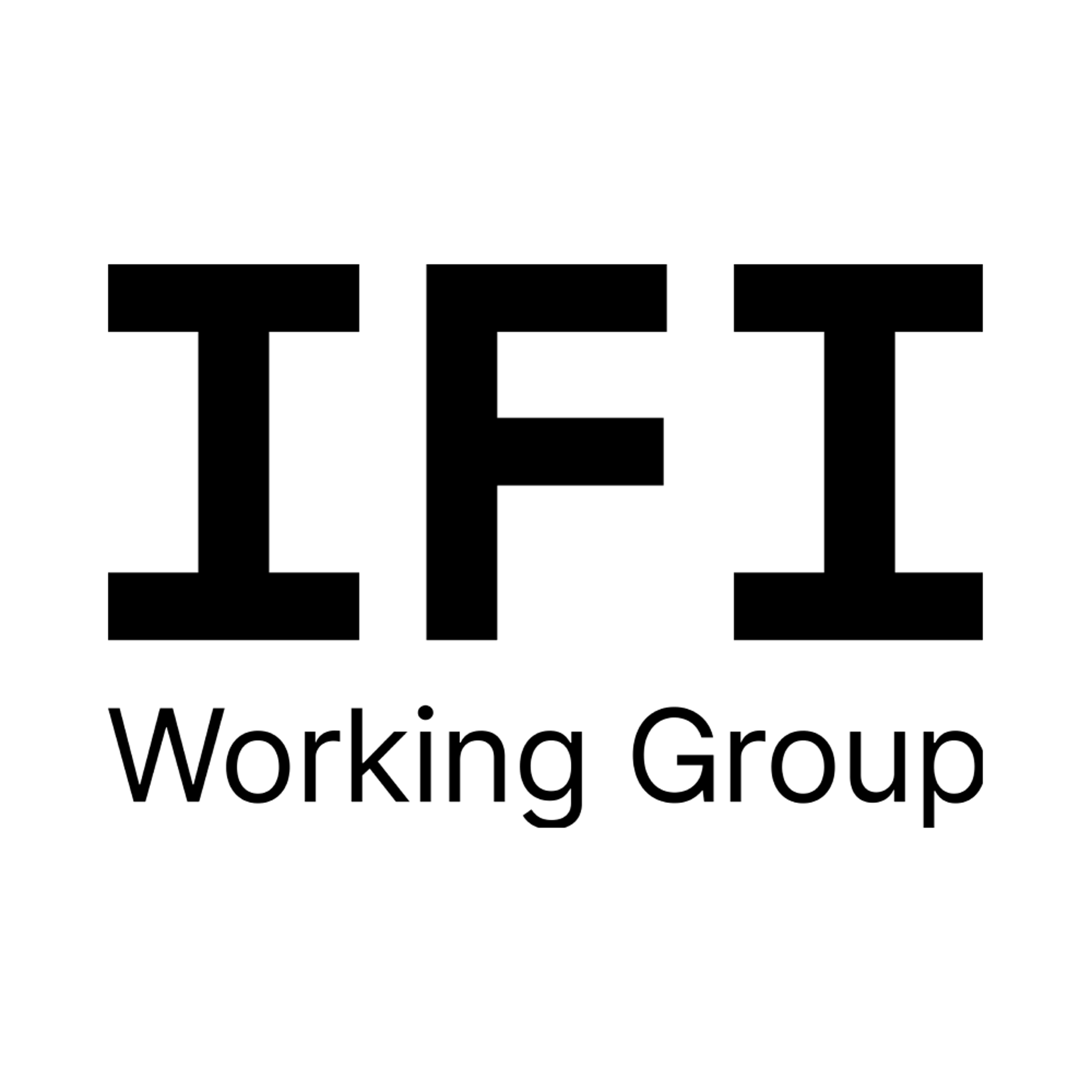 IFI Working Group logo in a transparent square format