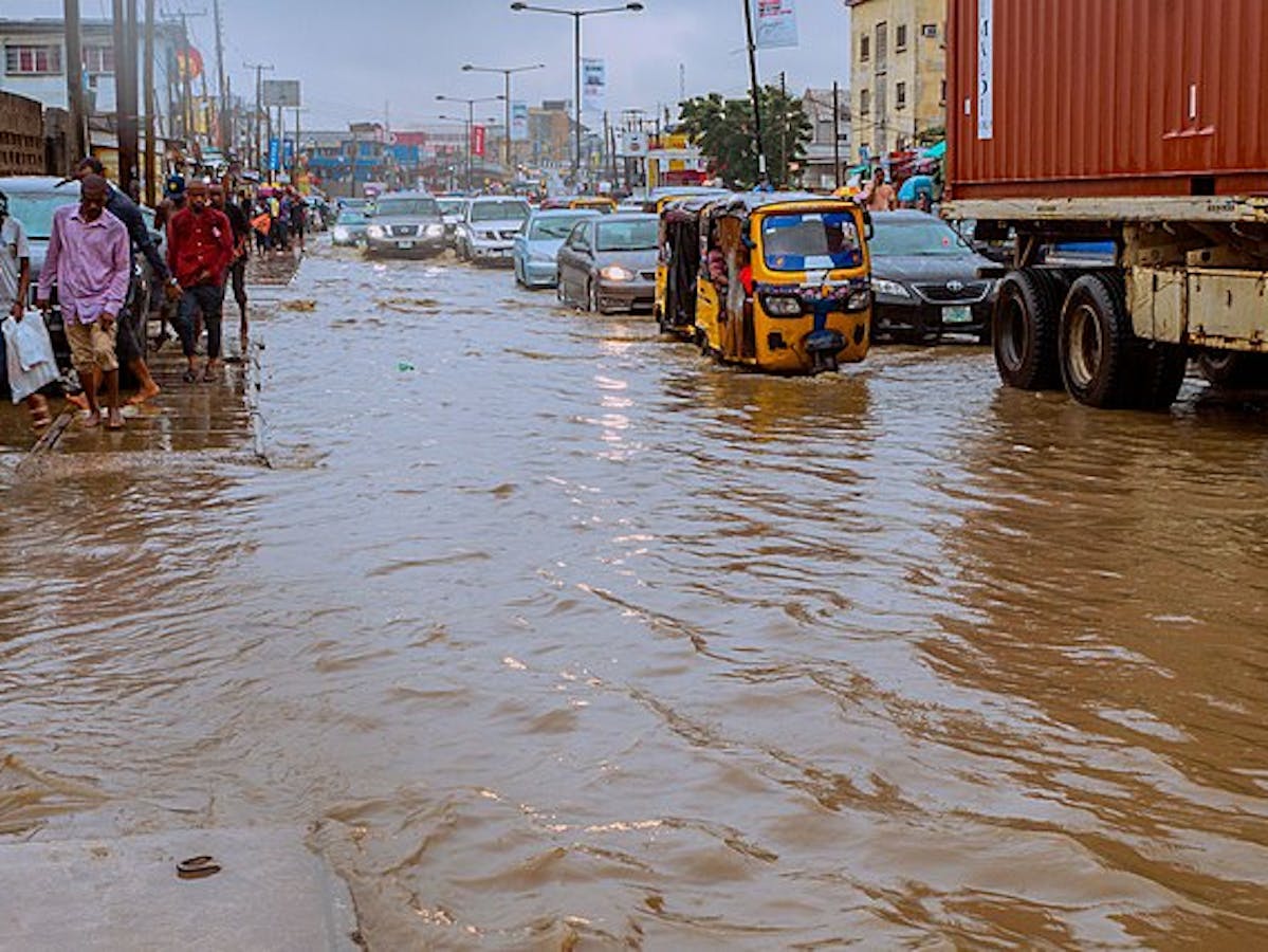 Flooded streets