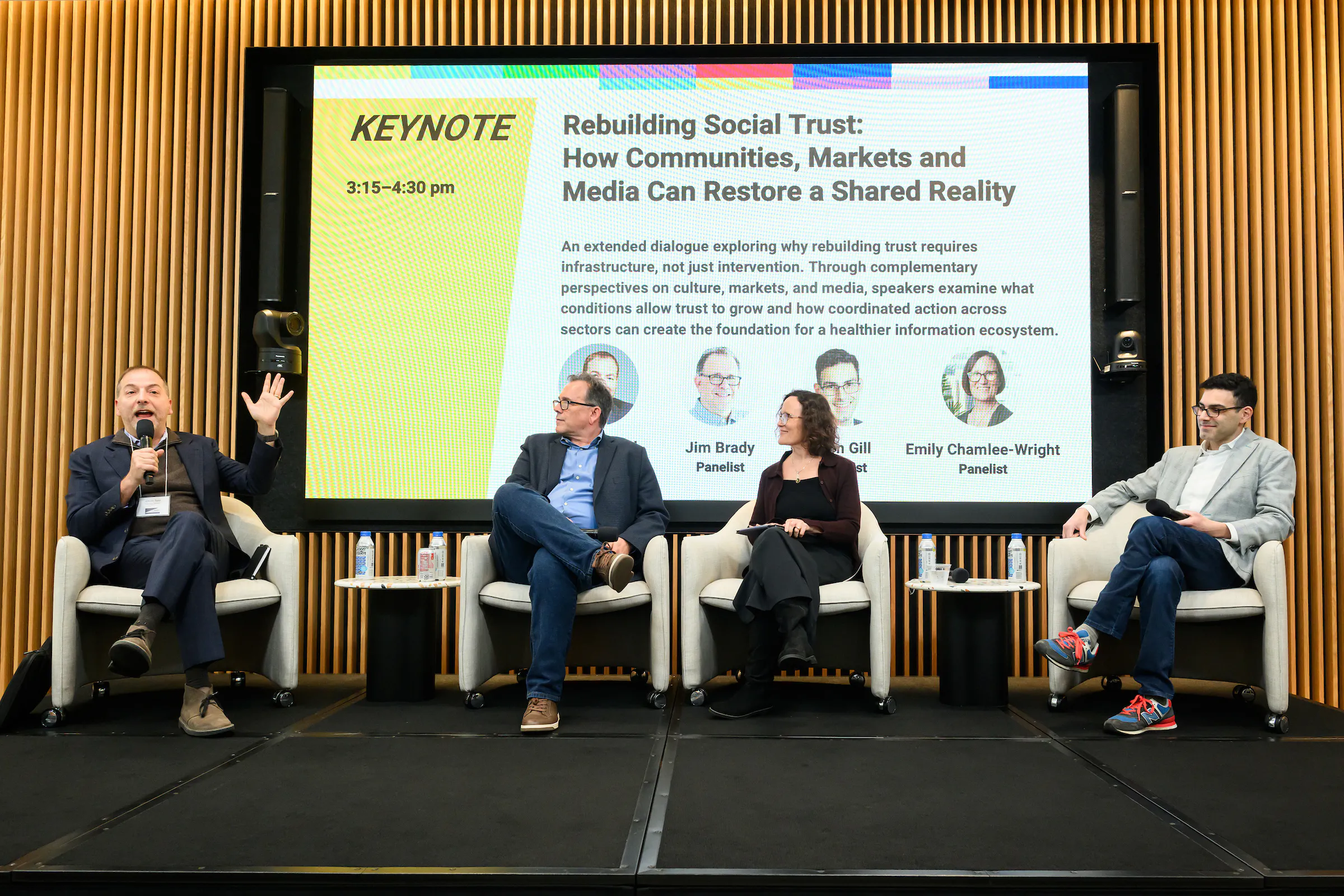 Panel discussion at an event