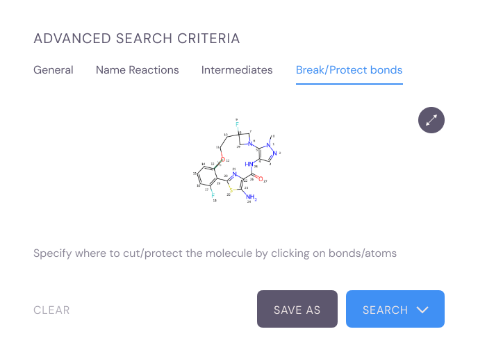 The first bond disconnection can be specified