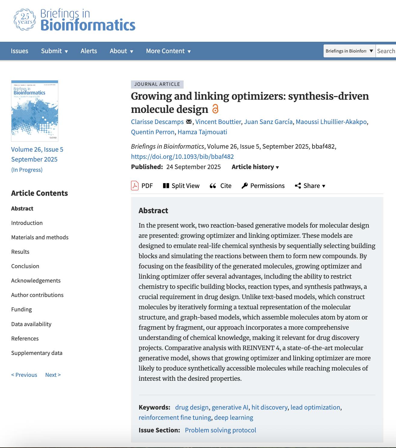 cover - Briefings in Bioinformatics