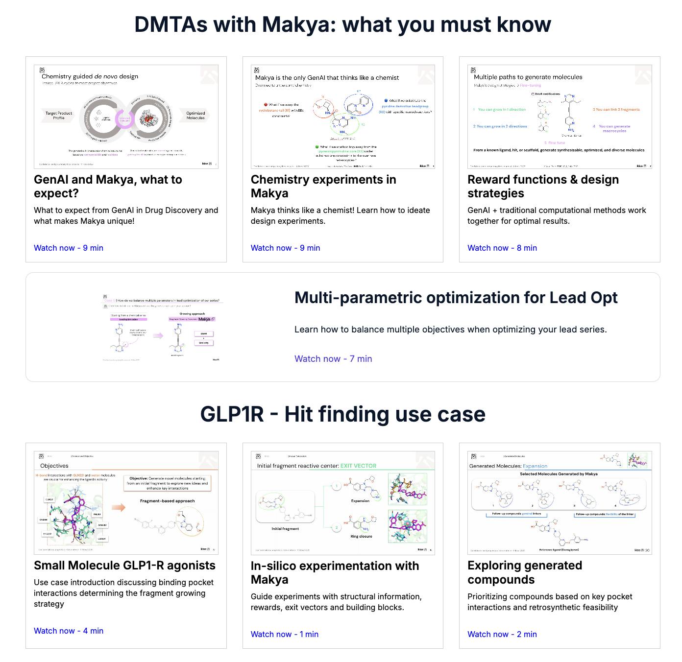 Makya Demo page screenshot