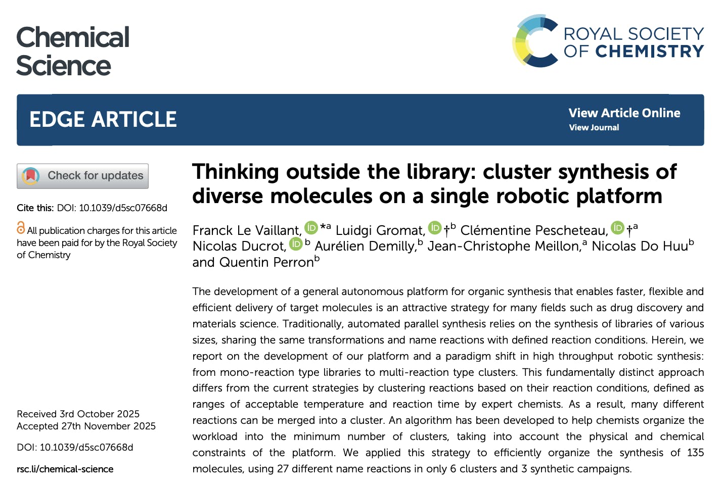Thinking outside the library RSC