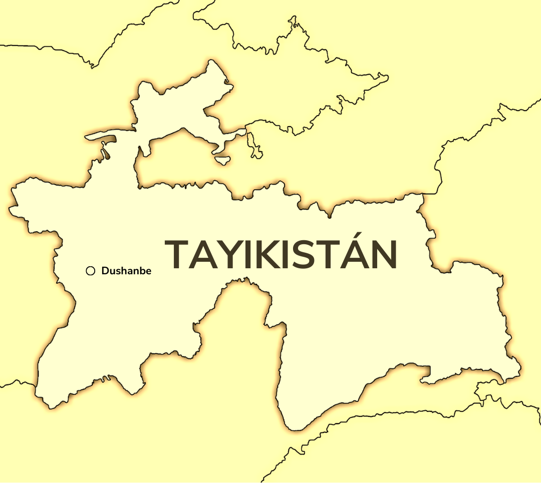 Mapa de Tayikistán
