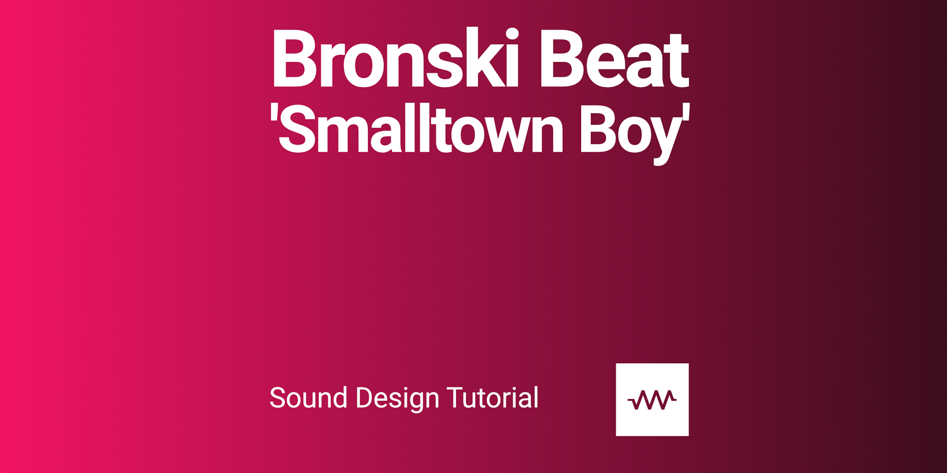 Tutorial for Bronski Beat 'Smalltown Boy' using Ableton Live and DRC Synthesizer