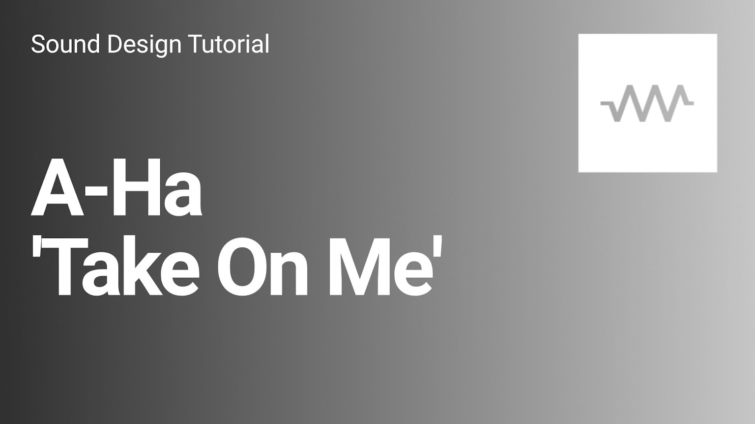 How to make A-Ha's 'Take On Me' with DRC