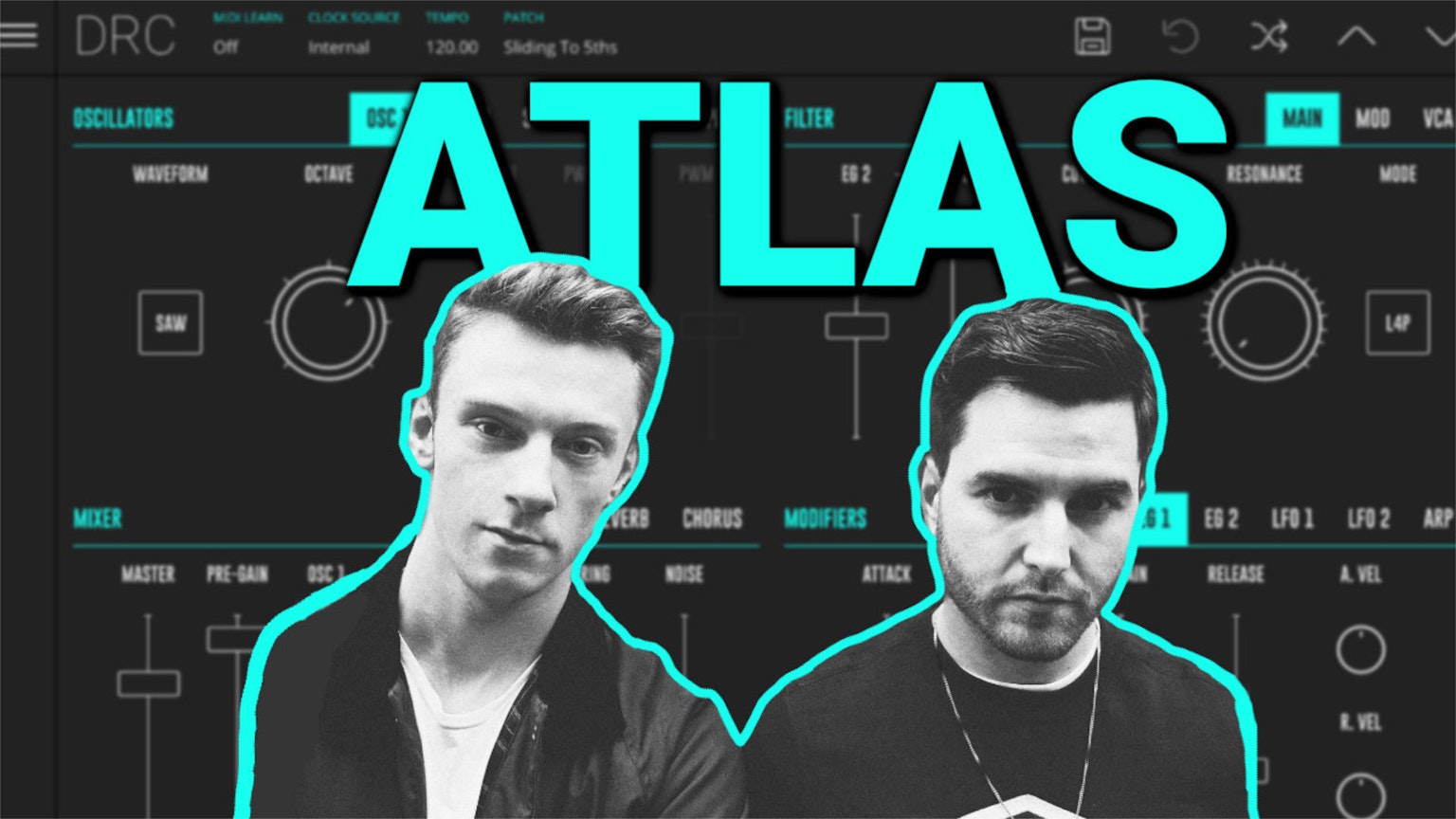 How to make the sounds from Bicep 'Atlas' with DRC