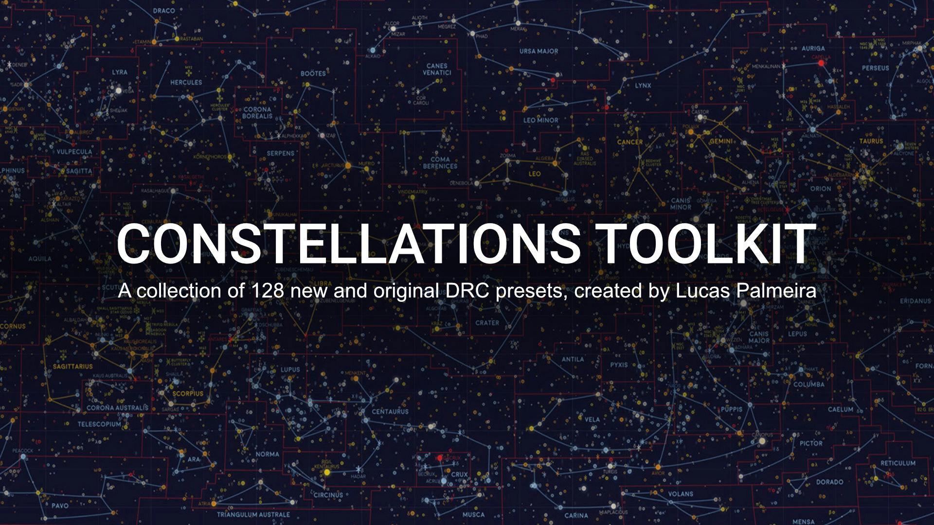New DRC sound bank 'Constellations Toolkit' by Lucas Palmeira