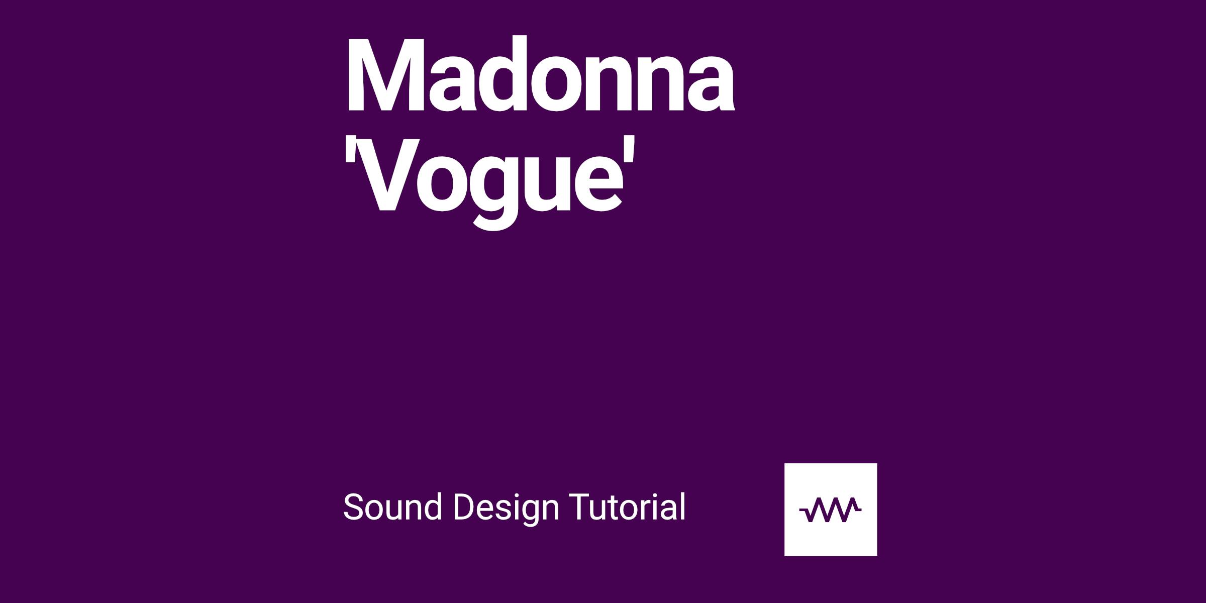 How to make the sounds from Madonna 'Vogue' with DRC Imaginando