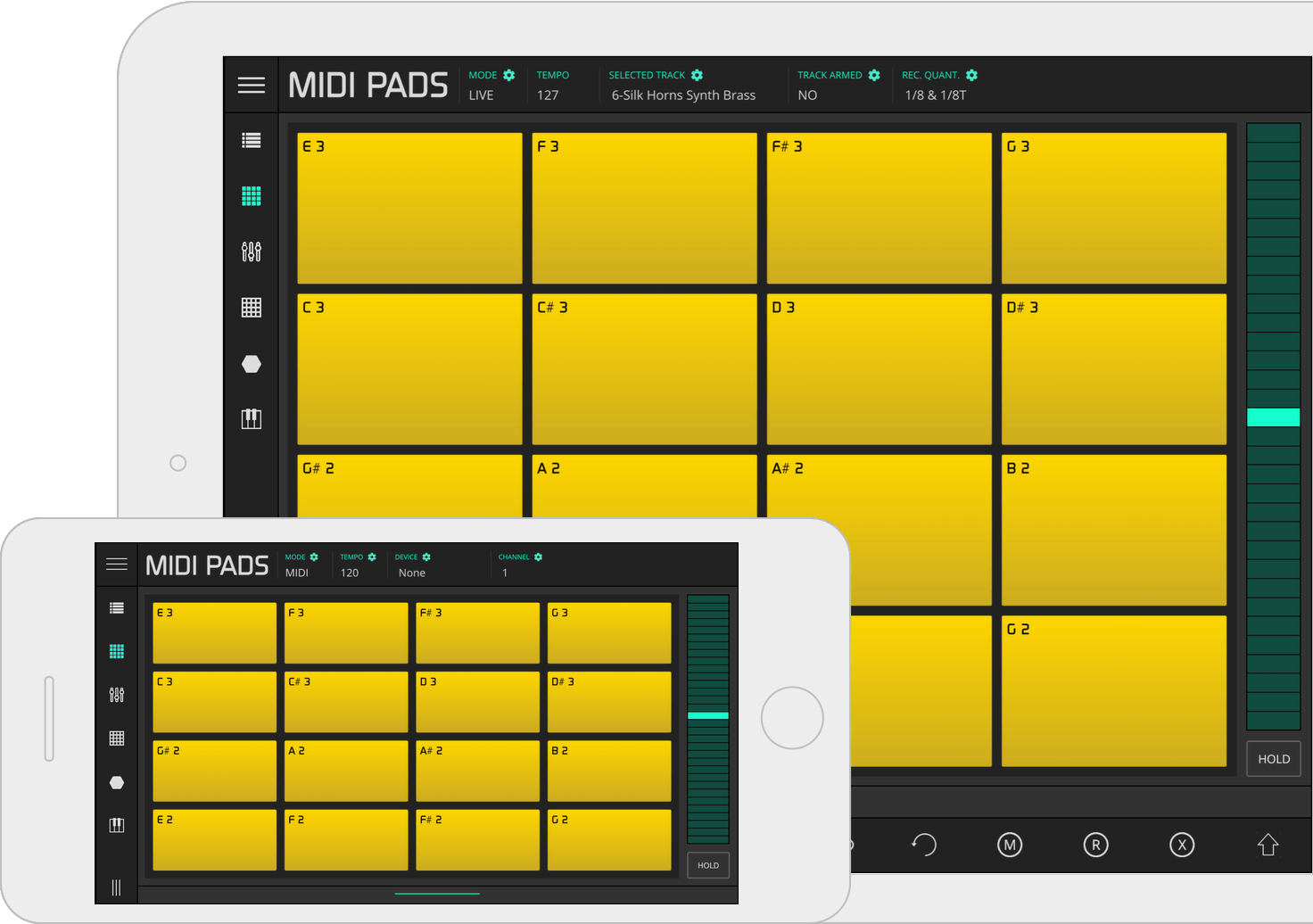 Ableton Live & Midi Controller for iPhone, iPad and Android LK