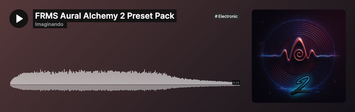 FRMS - Aural Alchemy 2 Preset Pack Soundcloud