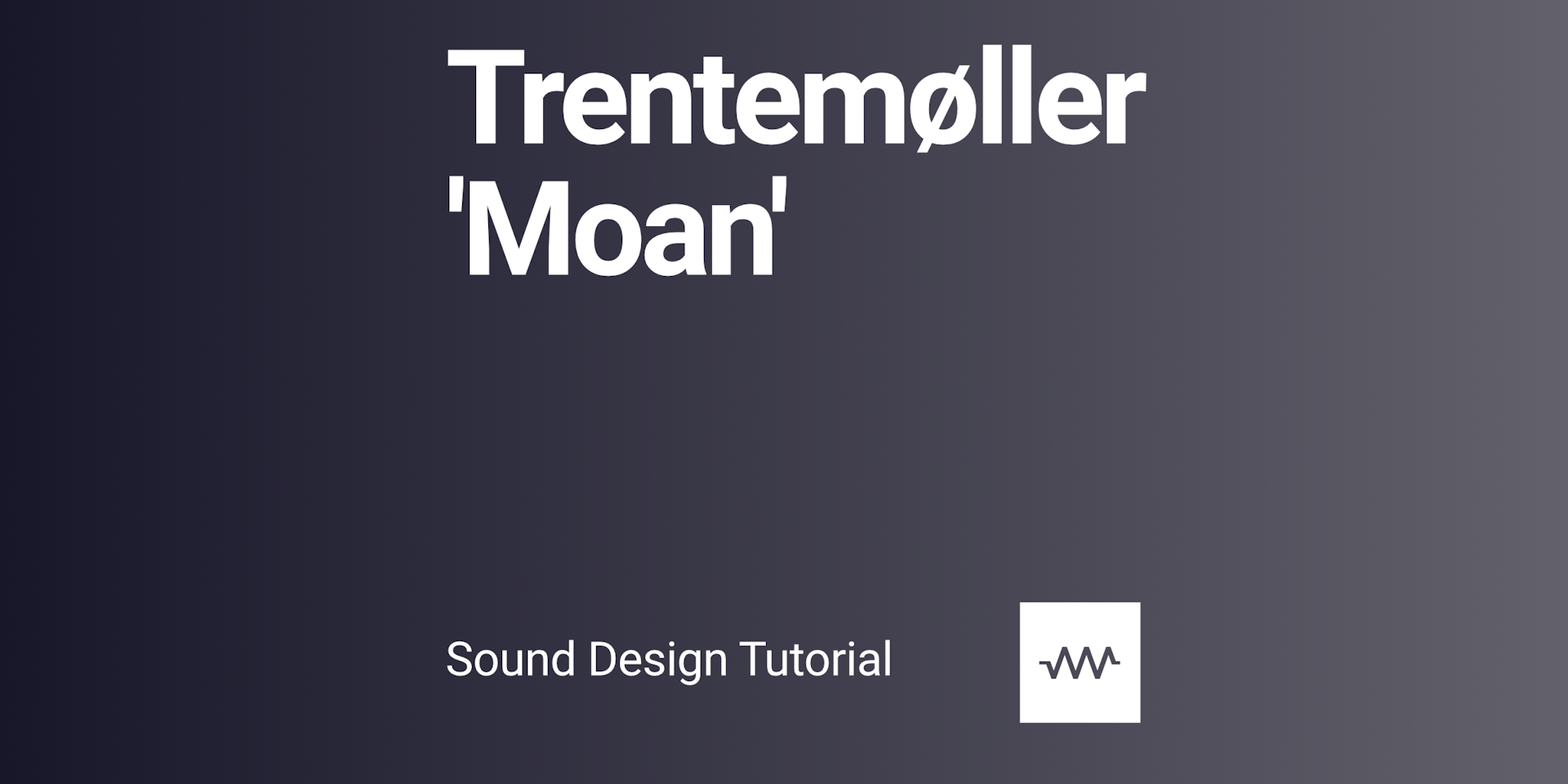 How to make some sounds from Trentemøller 'Moan' with DRC Synthesizer from Imaginando