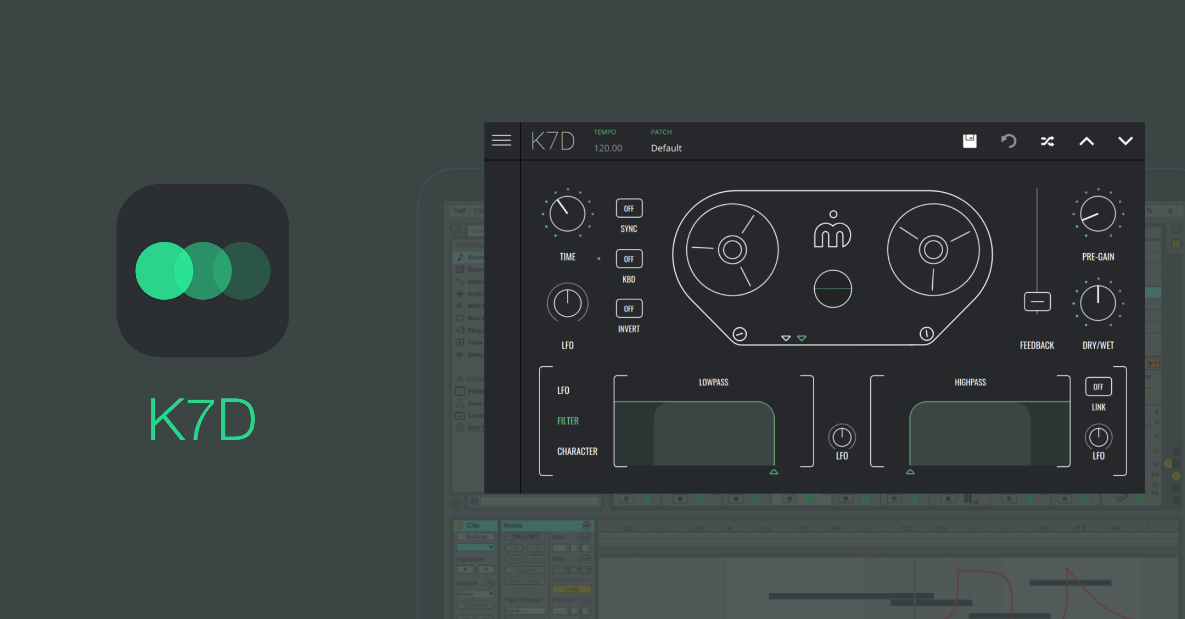 Tape Delay Plugin for Desktop and Mobile - K7D | Imaginando