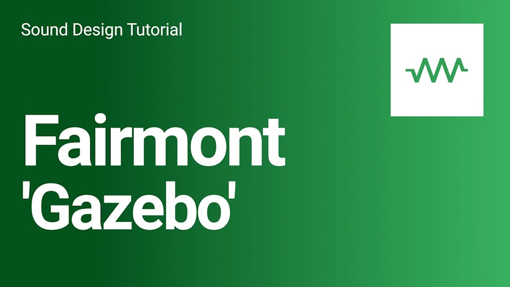 How to make Fairmont 'Gazebo' with DRC