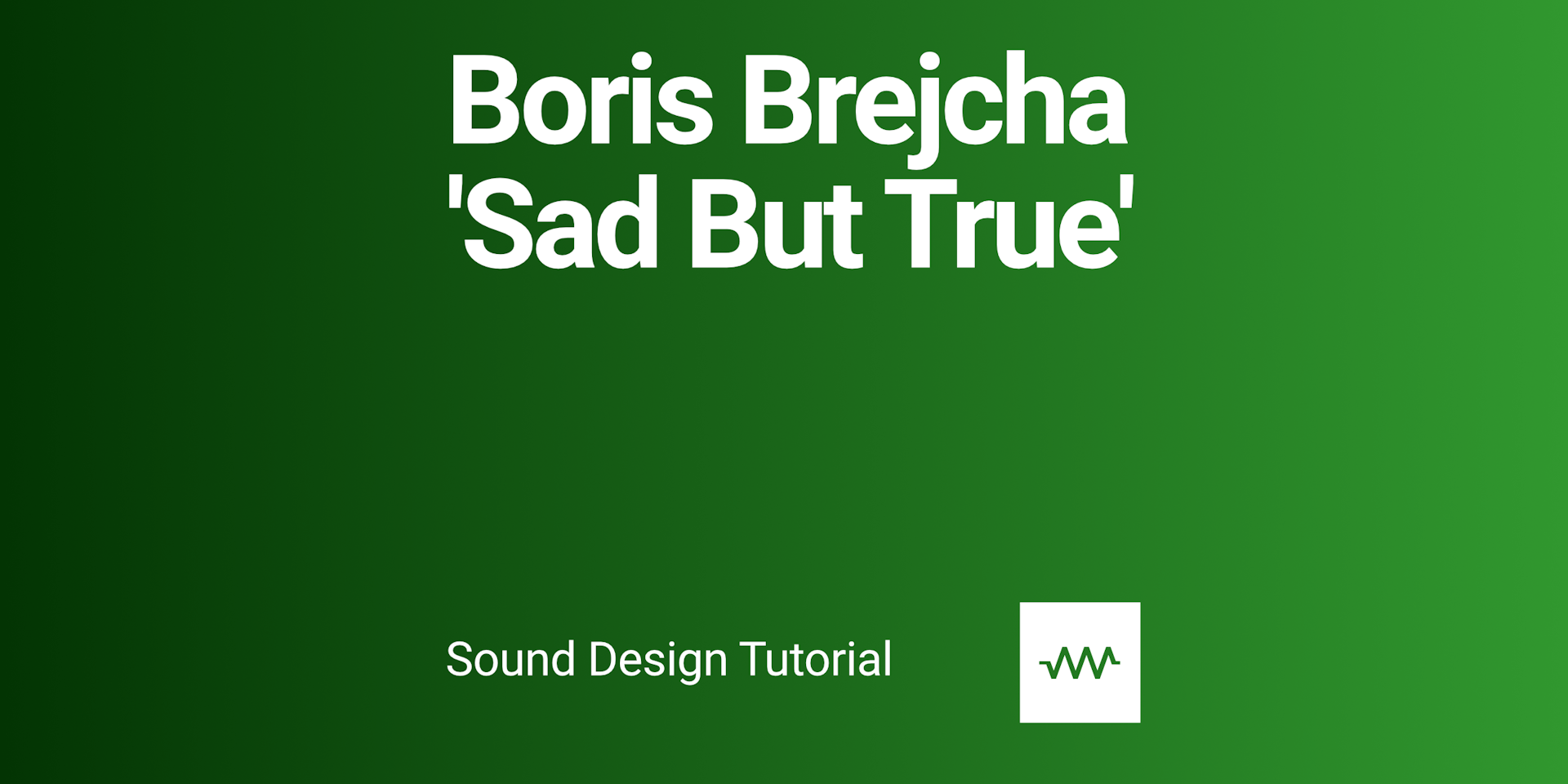 Boris Brejcha 'Sad But True' How to make with DRC