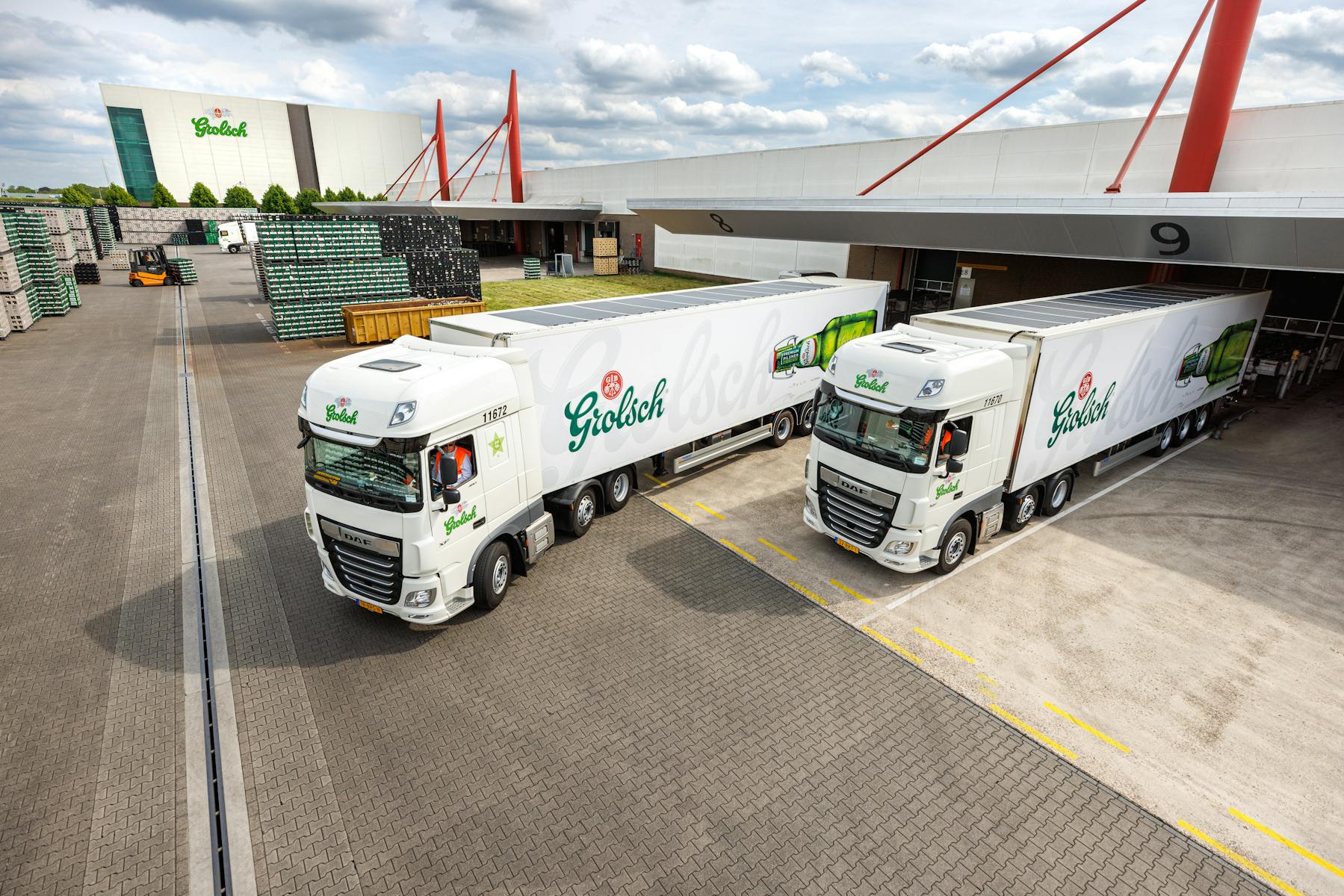 Grolsch truck powered by solar energy from SolarOnTop