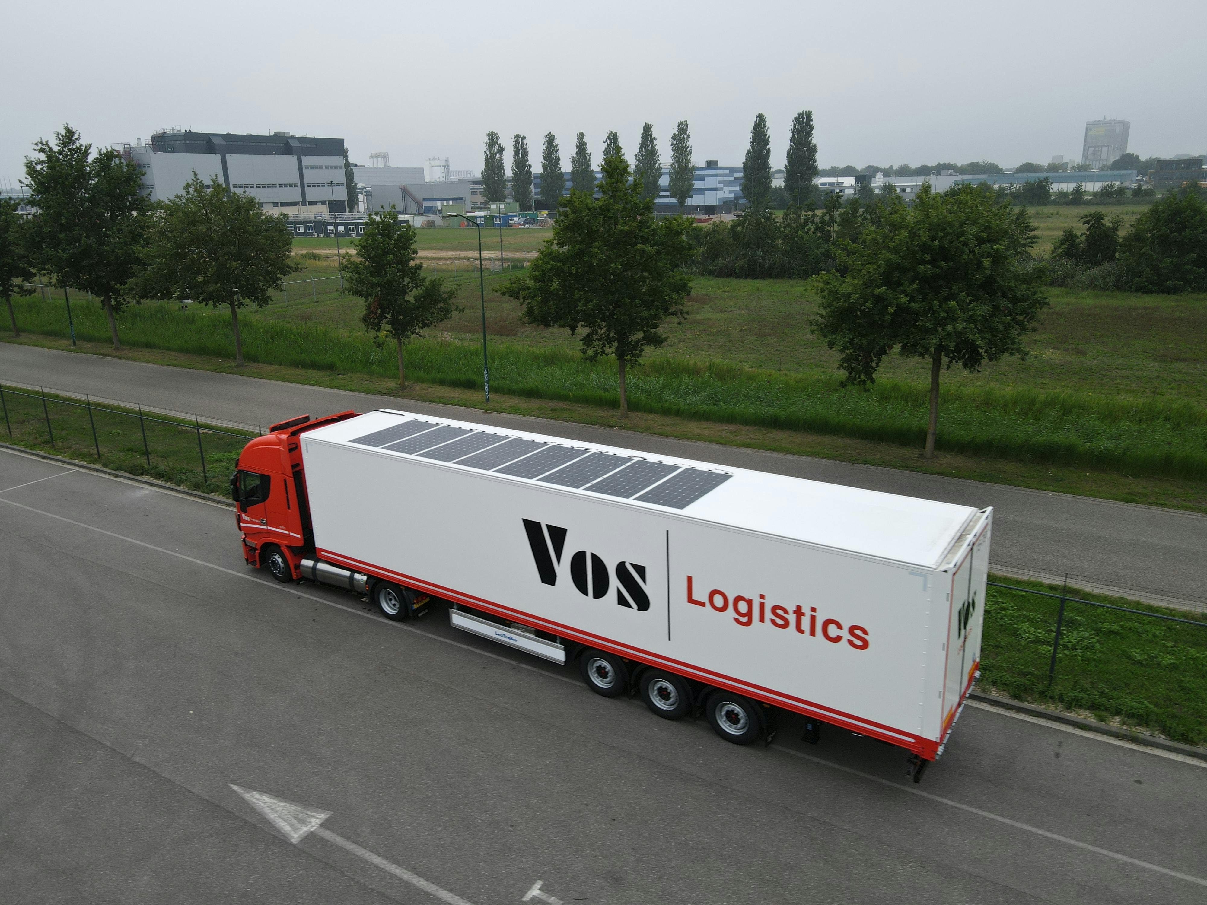 Vos Logistics powers its trucks with solar energy using SolarOnTop technology