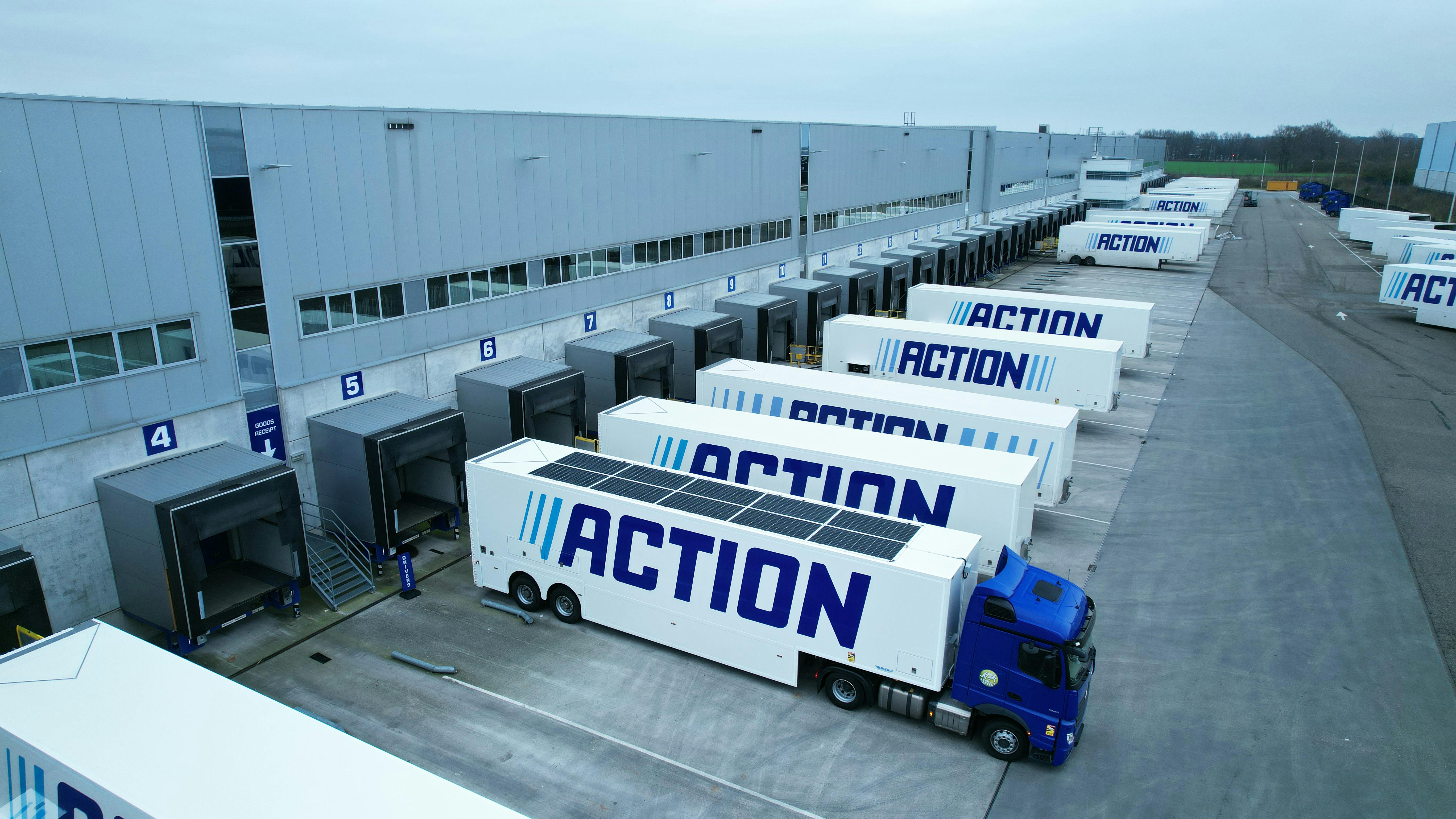 Action powers its truck with solar panels through SolarOnTop 