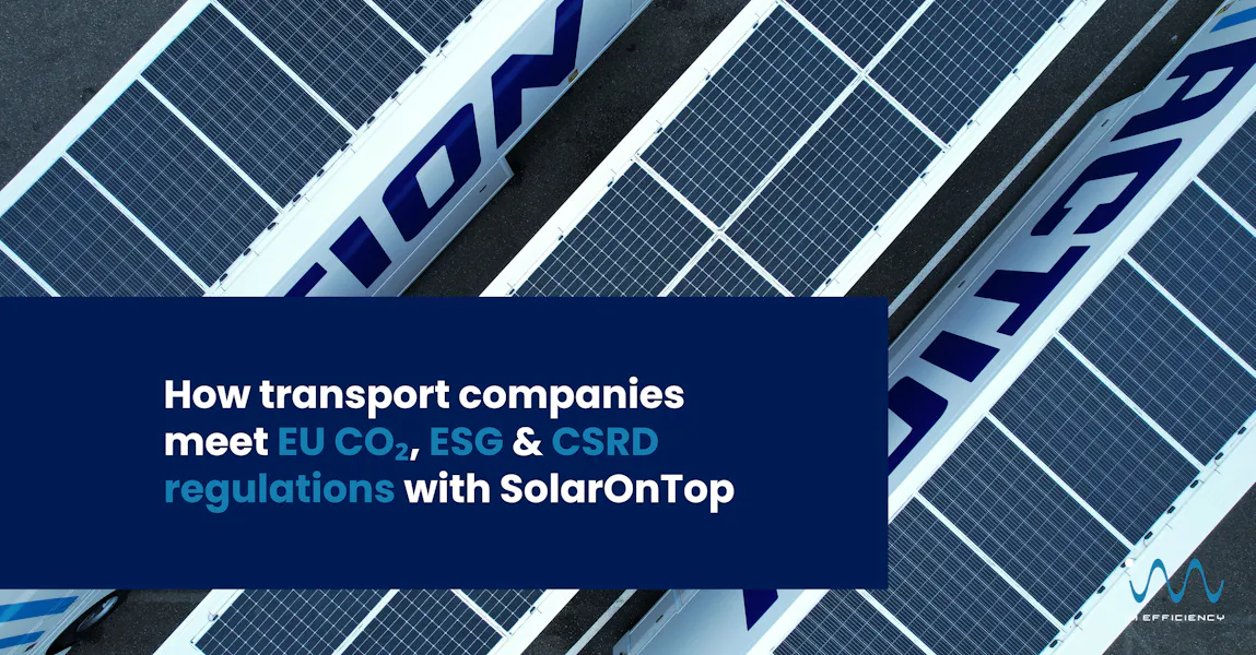 How transport companies meet EU CO₂, ESG & CSRD regulations with SolarOnTop 