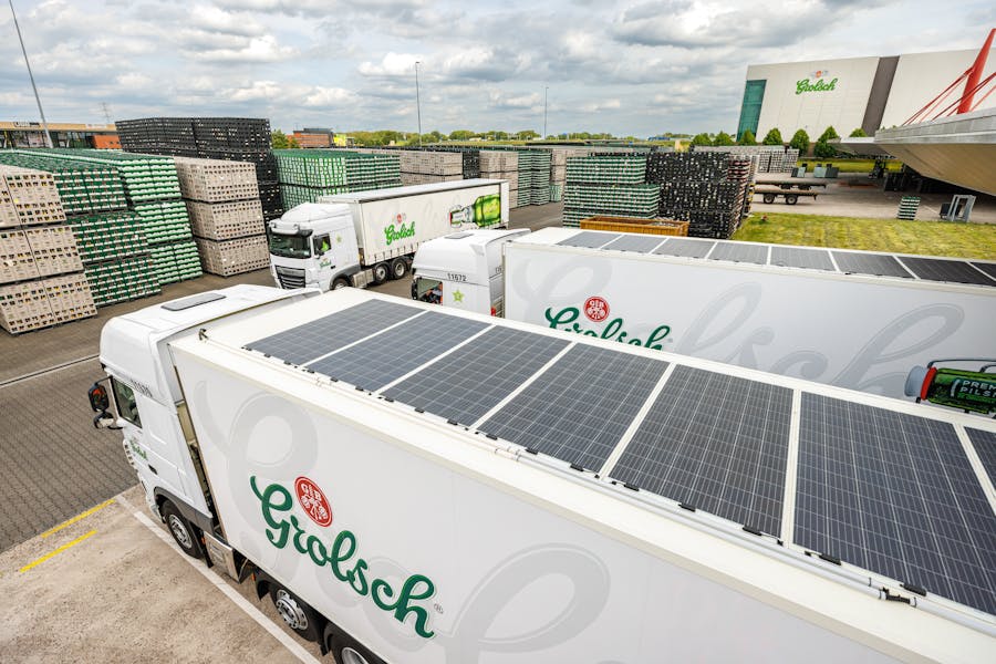Solar-powered Grolsch truck testimonial