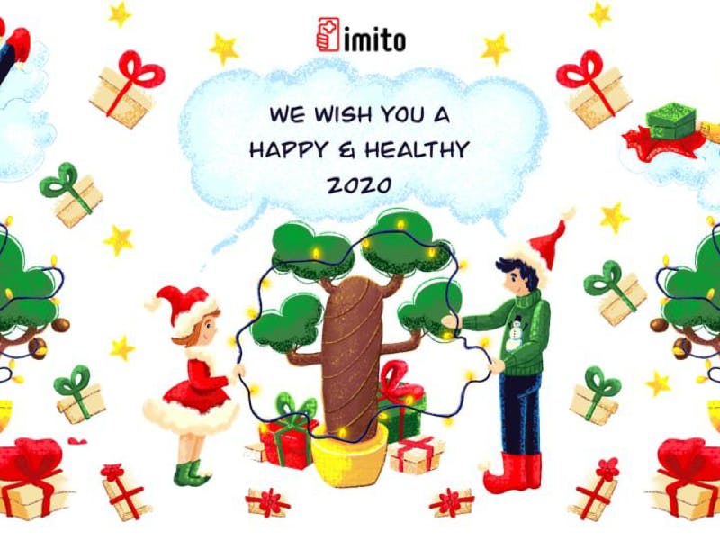 🎄 imito Wishes Happy Holidays 🤶🏽 and a Happy Start into the New Year 🎊