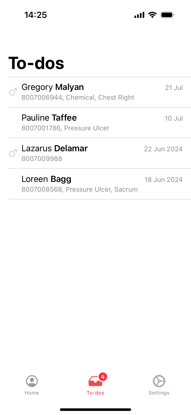 Application de mesure des plaies - imitoWound
