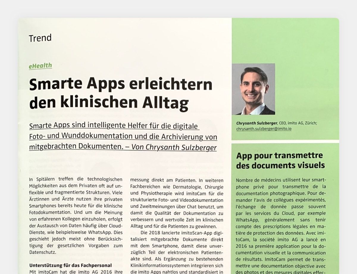 Smarte Apps erleichtern den klinischen Alltag