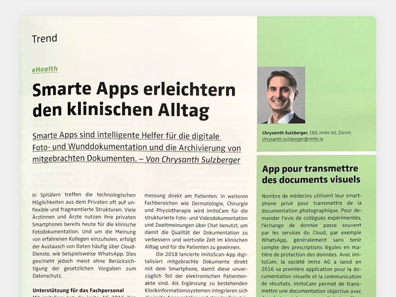 Smarte Apps erleichtern den klinischen Alltag