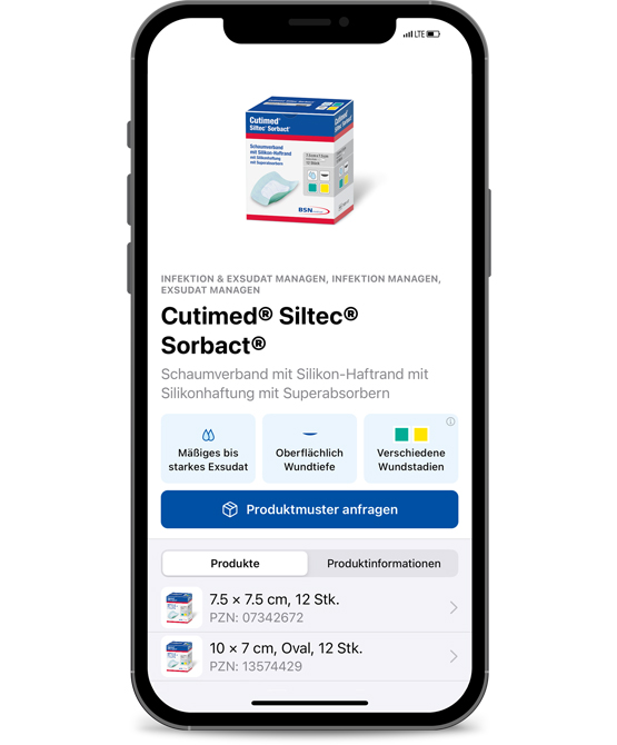 Direkter Zugriff auf alle Produktinformationen, auch offline.