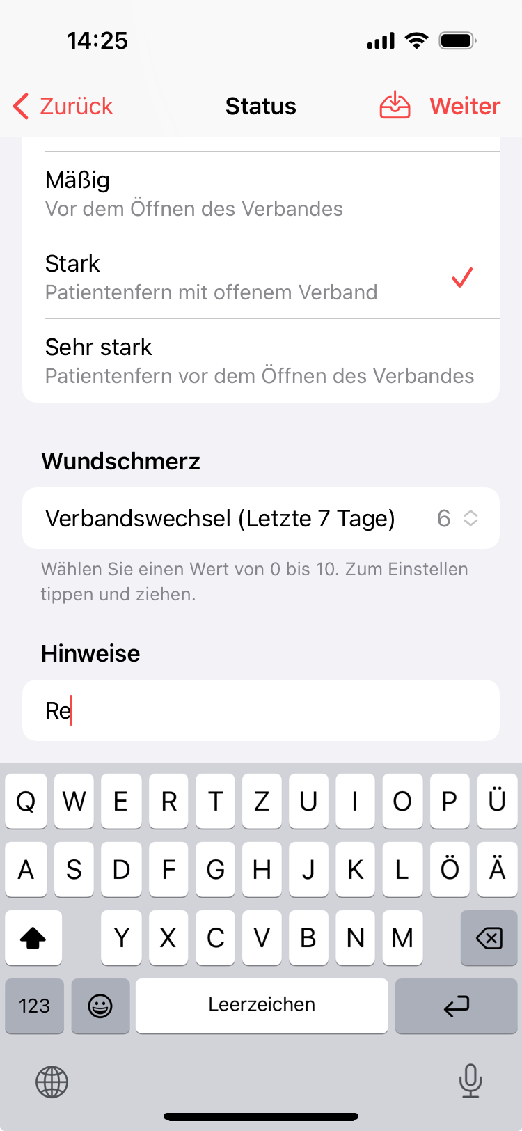 Wundvermessung und Wunddokumentation App imitoWound