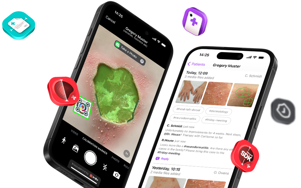 Wound care software and medical photography by imito