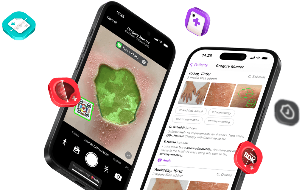 Wound care software and medical photography by imito
