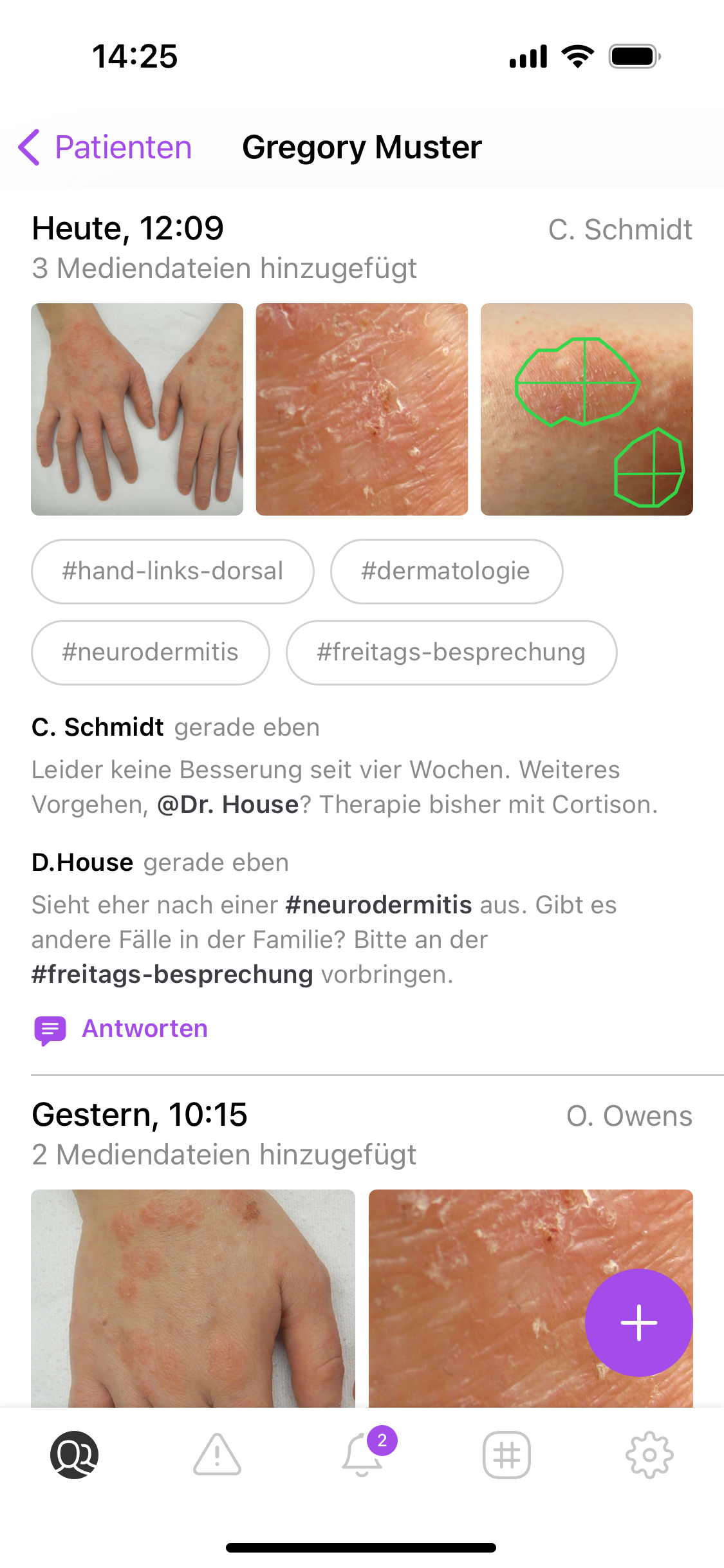 Dekubitus Fotos sind sofort im EMR/PACS verfügbar