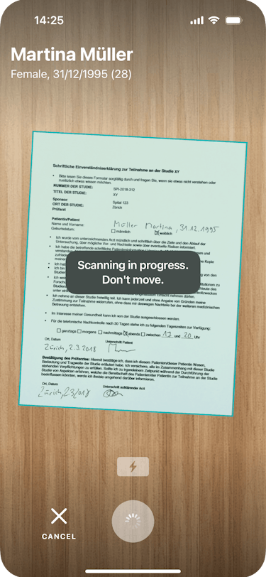 imitoScan - Scanning a Document