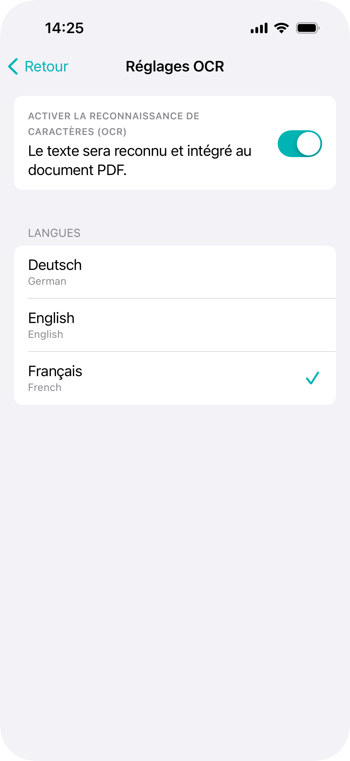 imitoScan - OCR Settings